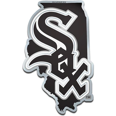 WinCraft Chicago White Sox Metallic State Shape Acrylic Auto Emblem
