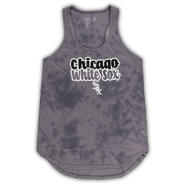 Concepts Sport Charcoal Chicago White Sox Ensemble de nuit avec débardeur et short Cloud pour femme