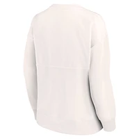 Women's Fanatics Cream Chicago White Sox Leopard Pullover Sweatshirt
