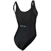 Women's G-III 4Her by Carl Banks Black Chicago White Sox Making Waves One-Piece Swimsuit
