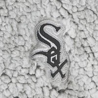 Women's G-III 4Her by Carl Banks Gray Chicago White Sox Sherpa Quarter-Zip Pullover Jacket