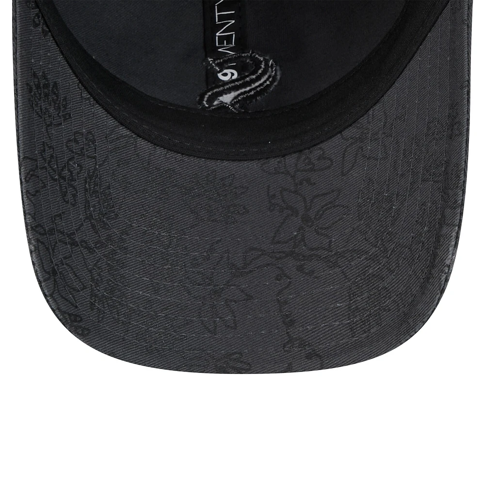 Women's New Era Black Chicago White Sox Tonal Floral 9TWENTY Adjustable Hat