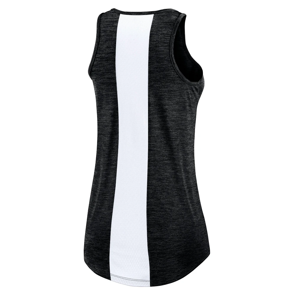 Women's Nike Black Chicago White Sox Dri-FIT Performance Right Mix High Neck Tank Top