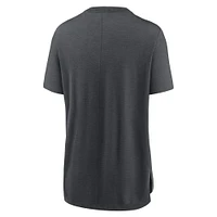 Women's Nike Heather Charcoal Chicago White Sox Authentic Collection Early Work Tri-Blend T-Shirt