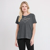 Women's Nike Heather Charcoal Chicago White Sox Authentic Collection Early Work Tri-Blend T-Shirt