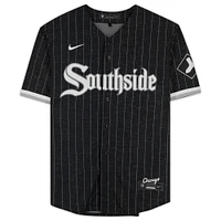 Yoan Moncada Charcoal Chicago White Sox Autographed Nike City Connect Replica Jersey with "South Siders" Inscription