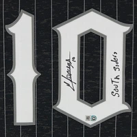 Yoan Moncada Charcoal Chicago White Sox Autographed Nike City Connect Replica Jersey with "South Siders" Inscription