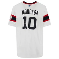Yoan Moncada Chicago White Sox Autographed White Nike Authentic Throwback Jersey