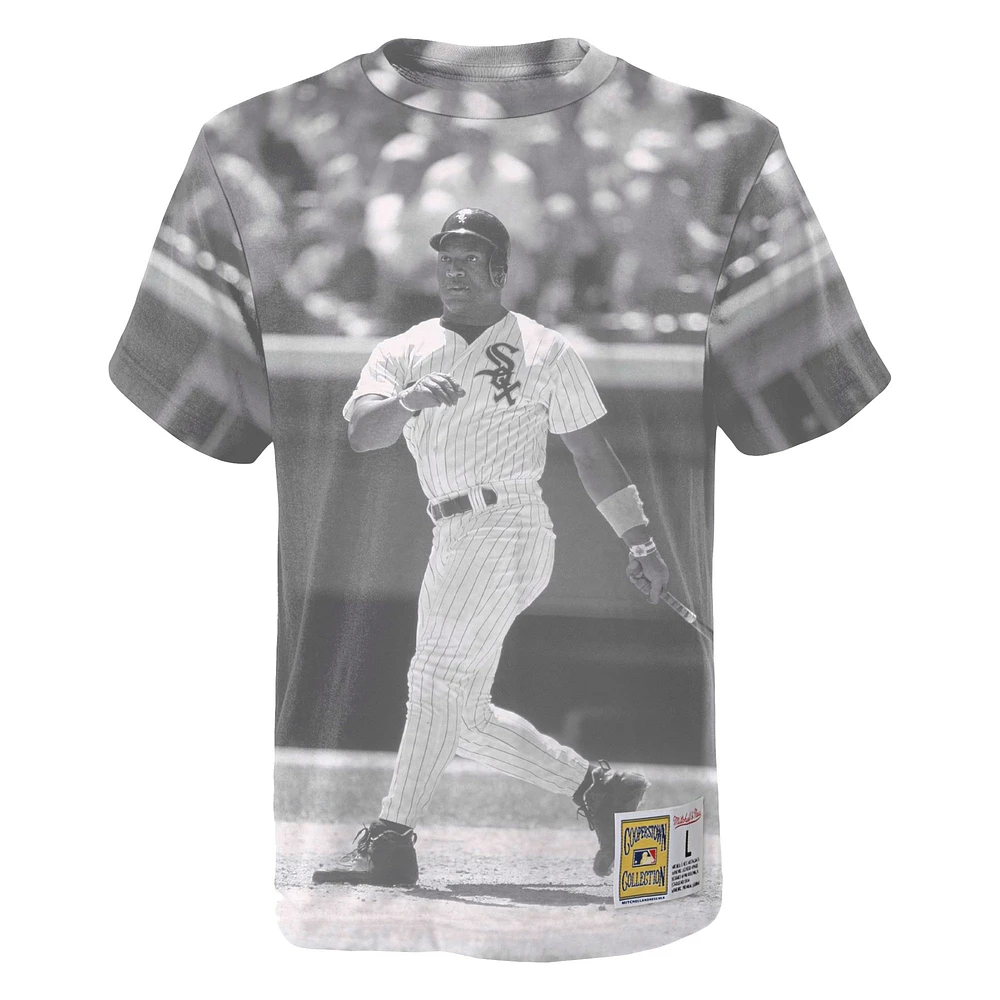 Youth Mitchell & Ness Bo Jackson White Chicago Sox Sublimated Player T-Shirt