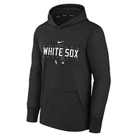 Youth Nike Black Chicago White Sox Authentic Collection Pregame Performance - Pullover Hoodie