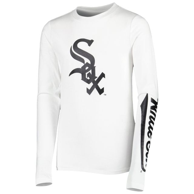 Ensemble de t-shirts pour jeune Stitches Black/White Chicago White Sox Combo