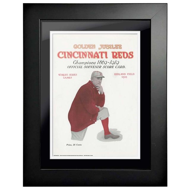 Chicago White Sox vs. Cincinnati Reds 1919 World Series - Couverture de programme encadrée 12'' x 16''