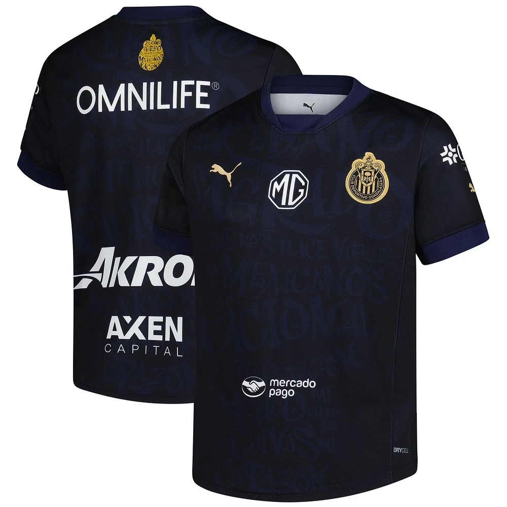 Youth Puma  Navy Chivas 2024/2025 Third Replica Jersey