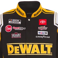 Men's JH Design Black/Yellow Christopher Bell DeWalt Full-Snap Twill Uniform Jacket