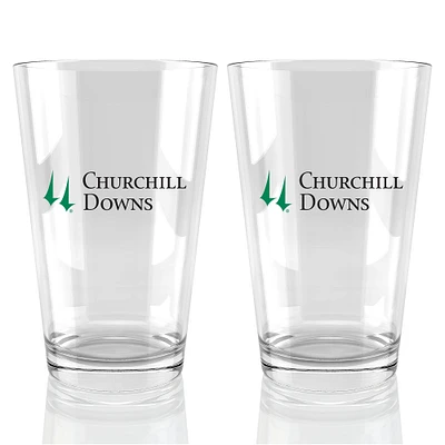 Churchill Downs 16oz. Pint Glass Two Pack