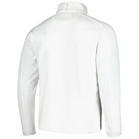 Men's Zero Restriction White Churchill Downs Z500 Quarter-Zip Top