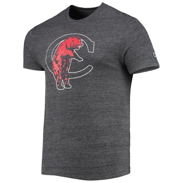 T-shirt triple mélange Champion pour hommes Cincinnati Bearcats noir chiné Vault Logo