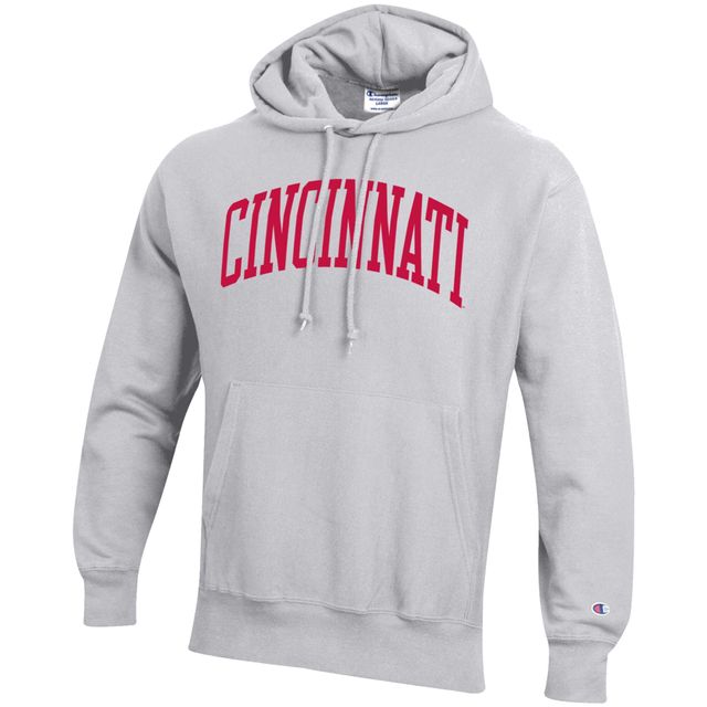 Chandail à capuchon armure inversée Champion des Bearcats de Cincinnati pour hommes, gris chiné