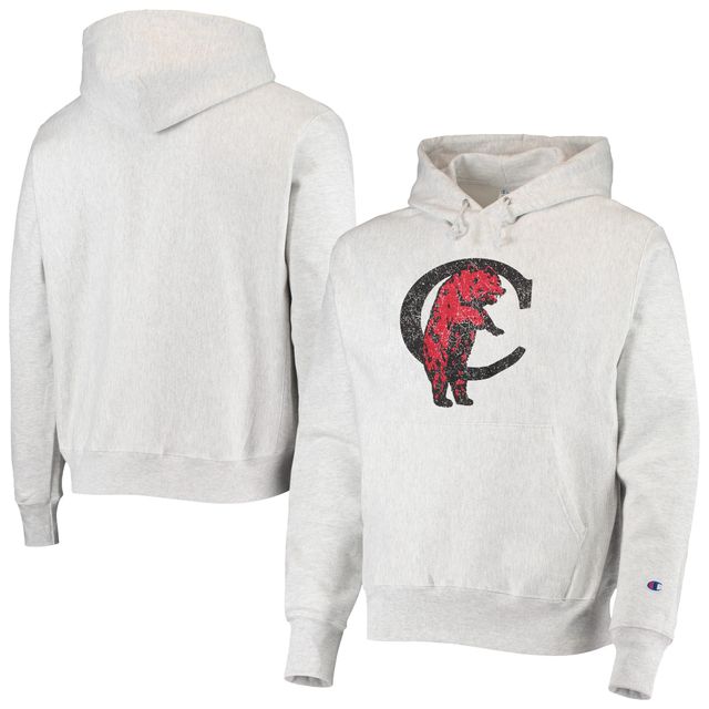 Chandail à capuchon tissage inversé Champion des Bearcats de Cincinnati Team Vault gris chiné pour homme