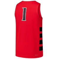 Men's Jordan Brand #1 Red Cincinnati Bearcats  Replica Basketball Jersey