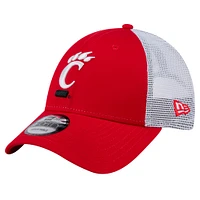 Men's New Era  Red Cincinnati Bearcats Trucker 9FORTY Adjustable Hat