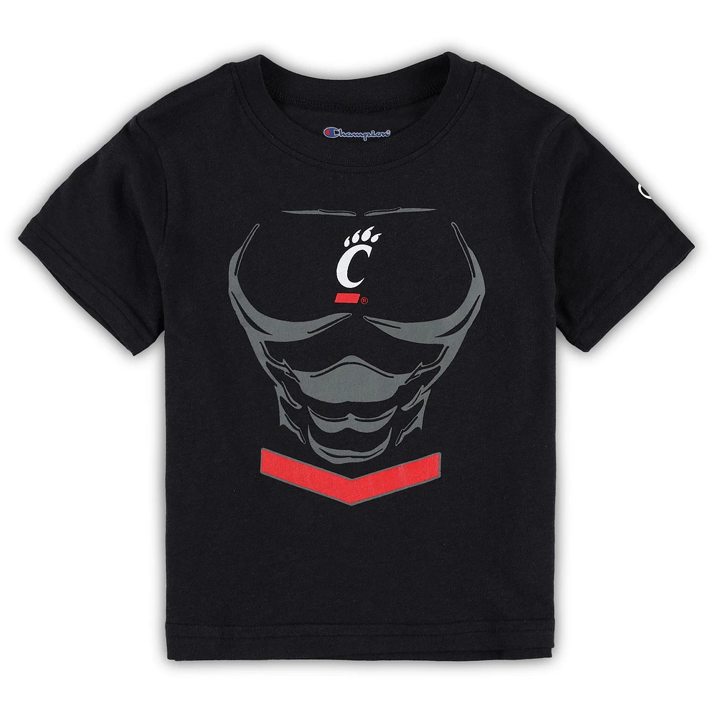 Toddler Champion Black Cincinnati Bearcats Super Hero T-Shirt