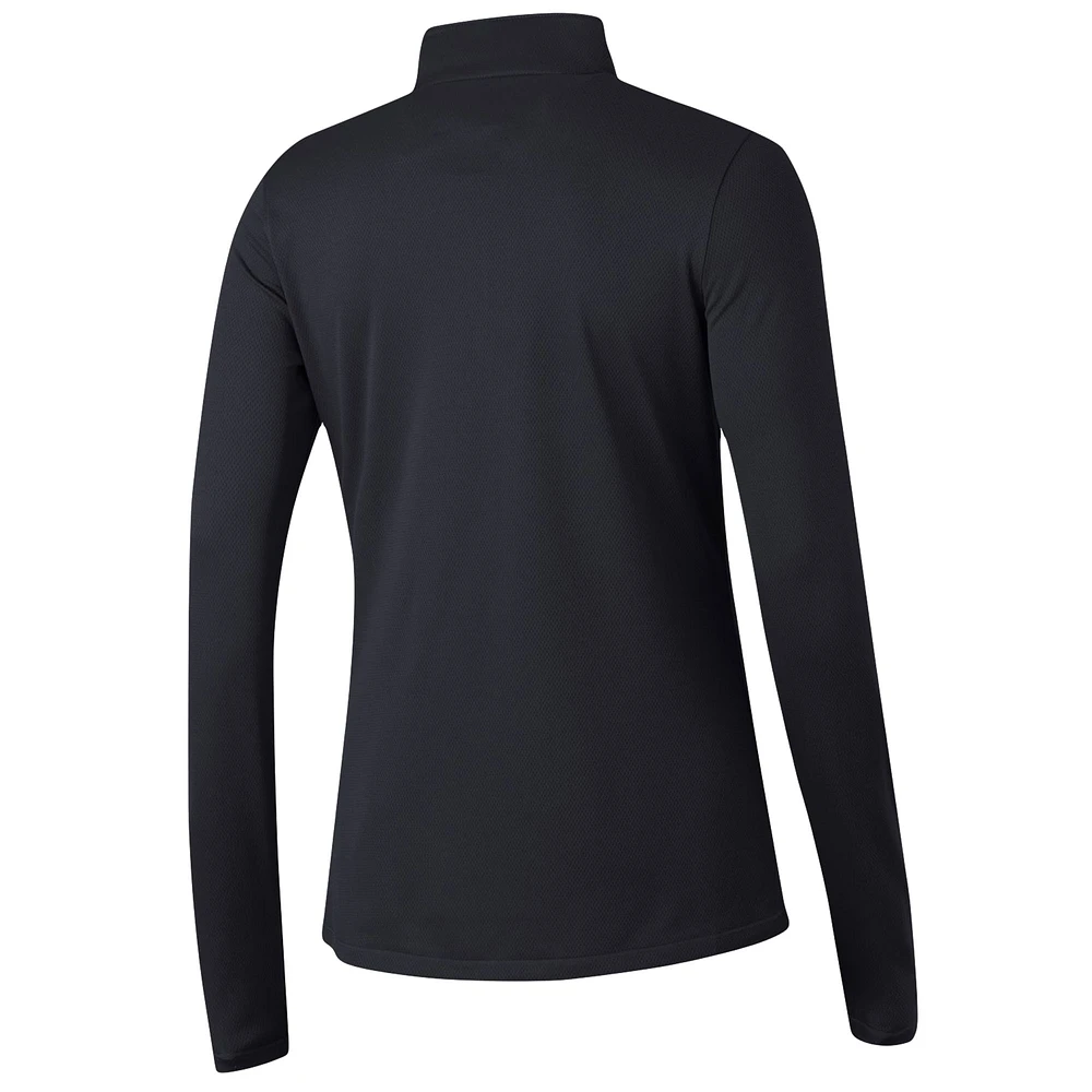 Women's Under Armour  Black Cincinnati Bearcats Tech Mesh Quarter-Zip Top
