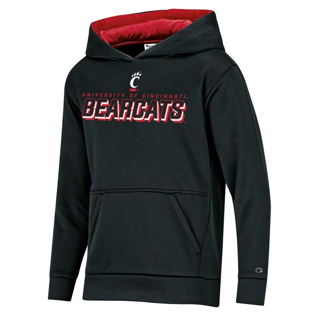 Champion de la jeunesse noir Cincinnati Bearcats Field Day Fast Logo Sweat à capuche épais