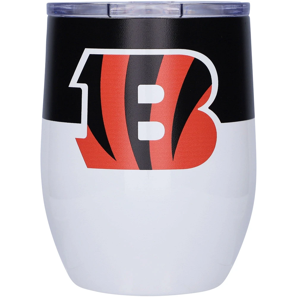 Bengals de Cincinnati 16oz. Gobelet incurvé en acier inoxydable colorblock