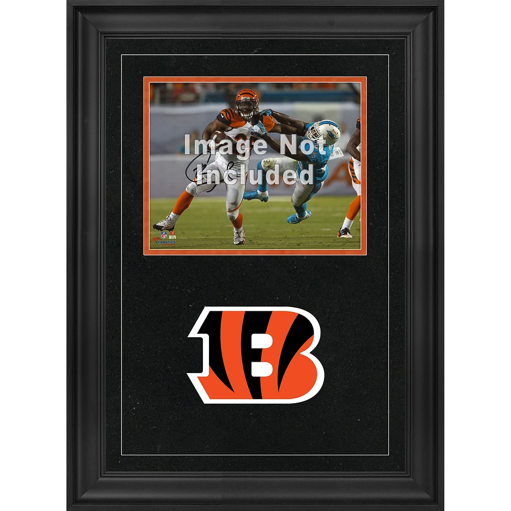 Cadre photo horizontal de luxe 8'' x 10'' Cincinnati Bengals avec logo de l'équipe