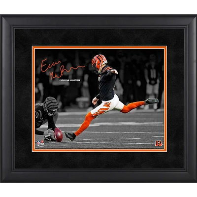 Evan McPherson Cincinnati Bengals Facsimile Signature Framed 11'' x 14'' Spotlight Photograph