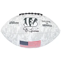 Ja'Marr Chase Cincinnati Bengals Autographed Wilson 2024 Salute To Service Football 