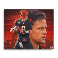 Joe Burrow Cincinnati Bengals 16" x 20" Photo Print - Designed by Artist Brian Konnick