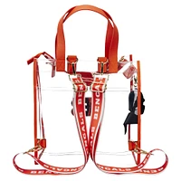 Loungefly Cincinnati Bengals Clear Convertible Backpack & Tote Bag