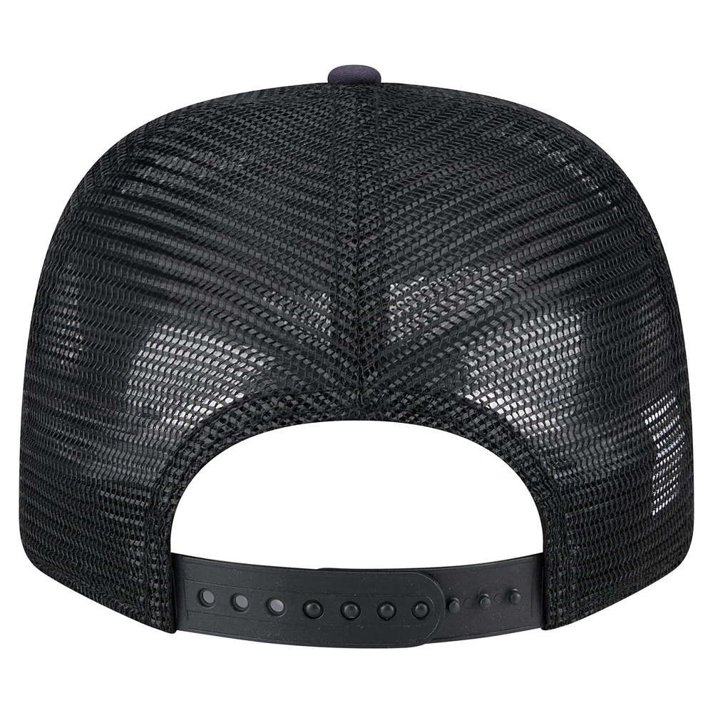 Casquette extensible à boutons-pression New Era bleu marine/noir pour homme Cincinnati Bengals Adventure Drinks Pattern 9SEVENTY