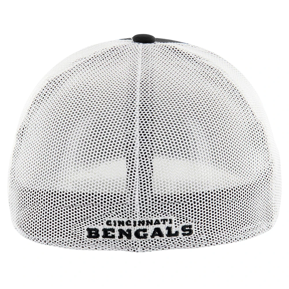 Casquette Thrash Trophy Flex noire/blanche '47 des Bengals de Cincinnati pour homme