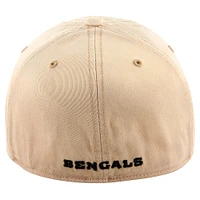 Men's '47 Khaki Cincinnati Bengals Dusted Relaxed Franchise Fitted Hat
