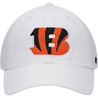 Men's '47 White Cincinnati Bengals Clean Up Adjustable Hat