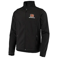 Men's Dunbrooke Black Cincinnati Bengals Sonoma Softshell Full-Zip Jacket