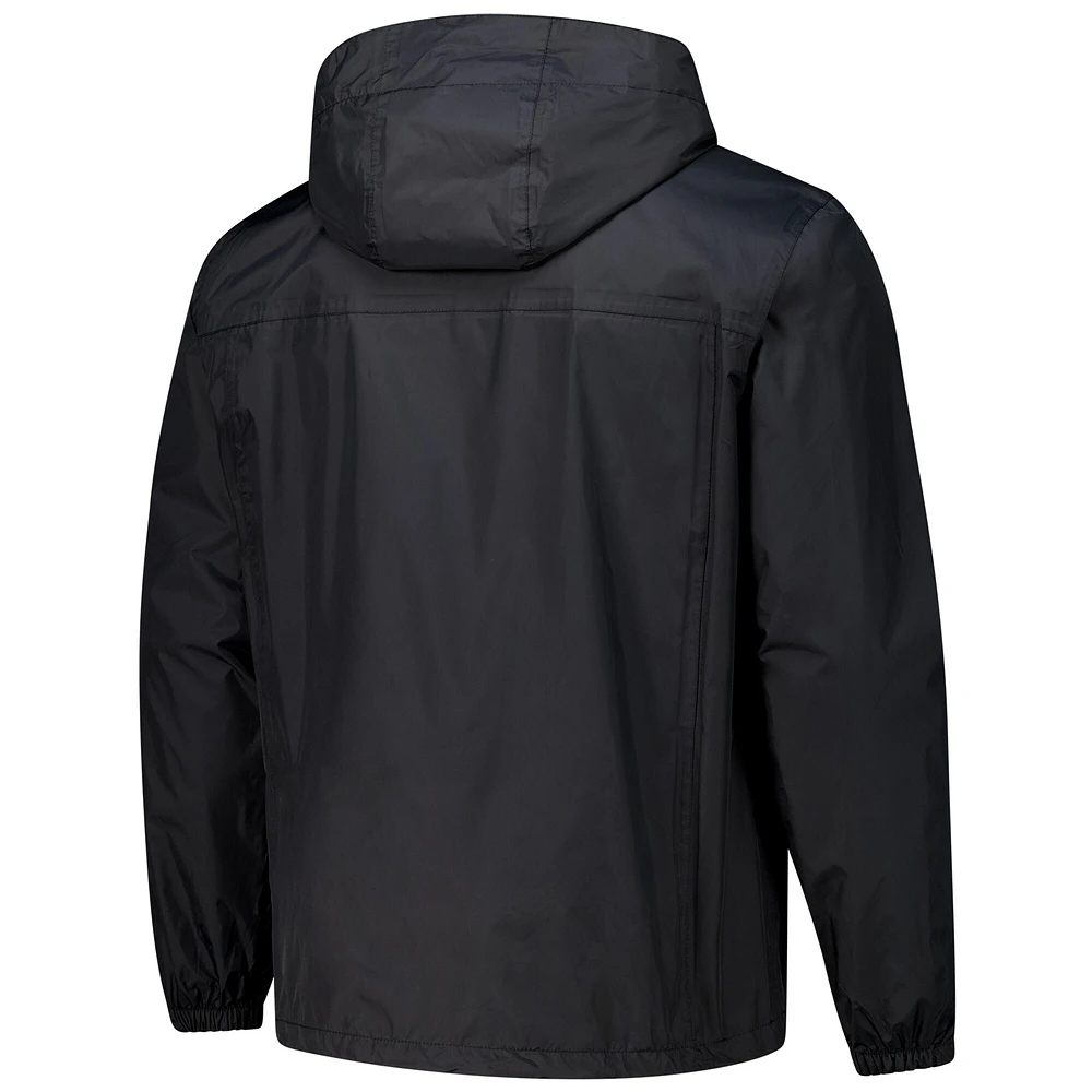 Men's Dunbrooke Black Cincinnati Bengals Tropic Waterproof Packable Full-Zip Hoodie Jacket