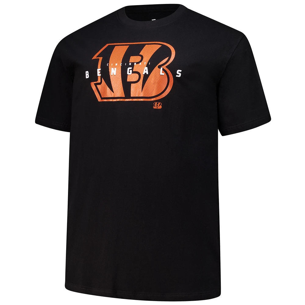Men's Fanatics Black Cincinnati Bengals Big & Tall Coordinate T-Shirt