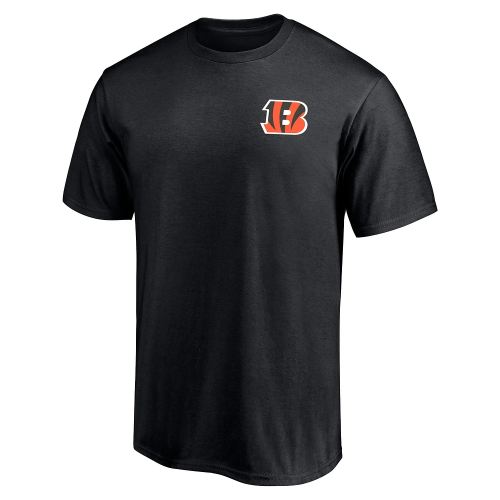 Men's Fanatics Black Cincinnati Bengals #1 Dad T-Shirt