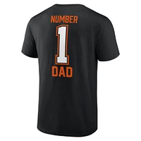 Men's Fanatics Black Cincinnati Bengals #1 Dad T-Shirt