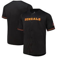 Men's Fanatics  Black Cincinnati Bengals Pop Full-Button Jersey
