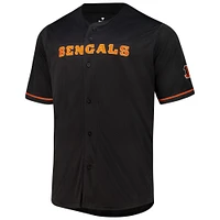 Men's Fanatics  Black Cincinnati Bengals Pop Full-Button Jersey