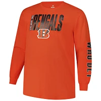 Men's Fanatics  Orange Cincinnati Bengals Big & Tall Vision Long Sleeve T-Shirt