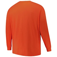 Men's Fanatics  Orange Cincinnati Bengals Big & Tall Vision Long Sleeve T-Shirt