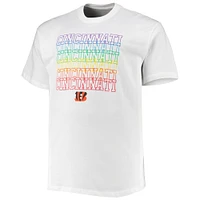 Men's Fanatics White Cincinnati Bengals Big & Tall City Pride T-Shirt