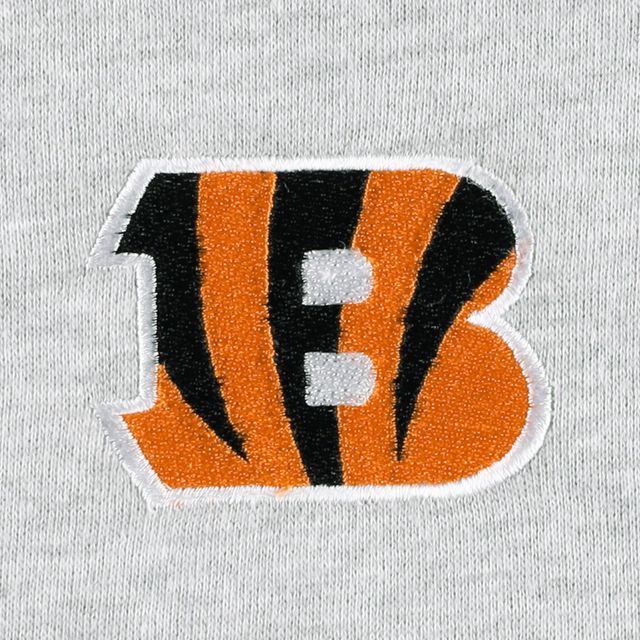 Veste à capuche raglan en polaire Big & Tall pour homme gris chiné Cincinnati Bengals