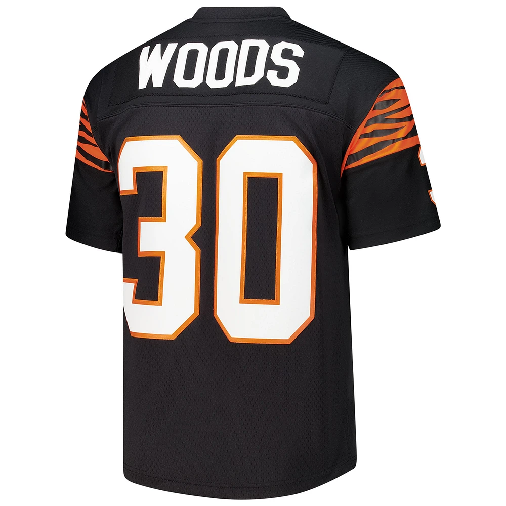 Men's Mitchell & Ness Ickey Woods Black Cincinnati Bengals 1988 Legacy Replica Jersey